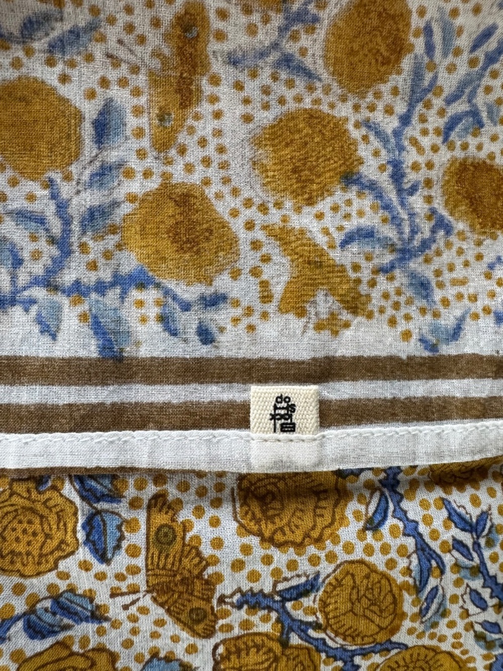 NWOT, BLOCK SHOP TEXTILES, ROSES BANDANA, FLORET COLLECTION - Picture 15 of 16